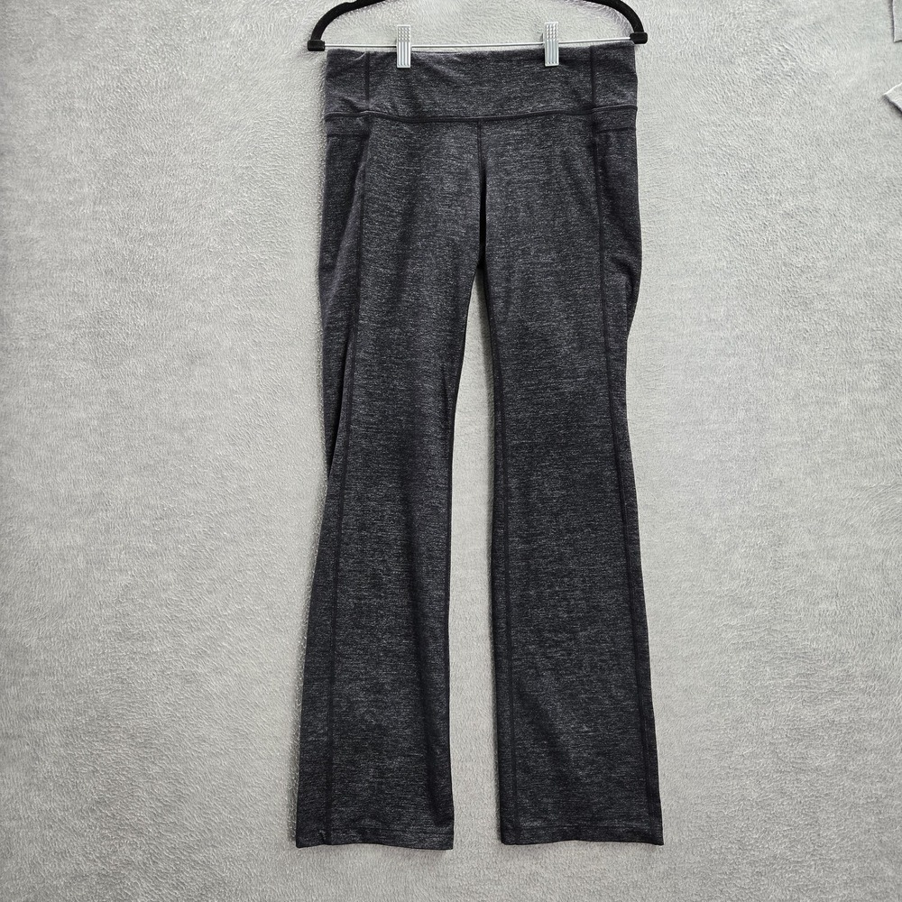 Athleta Women Activewear Pants L Charcoal Odyssey Straight Up Legging 30" Inseam